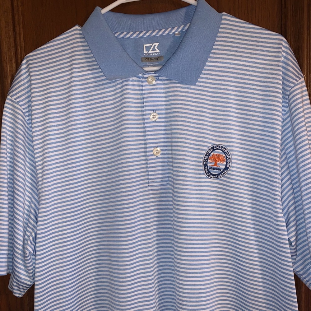 Cutter and Buck Men’s Striped Polo